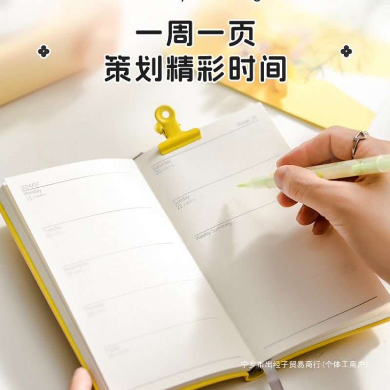 2025 Schedule A6 Portable Daily Todolist Plan Notebook Weekly Calendar Weeks - Image 5